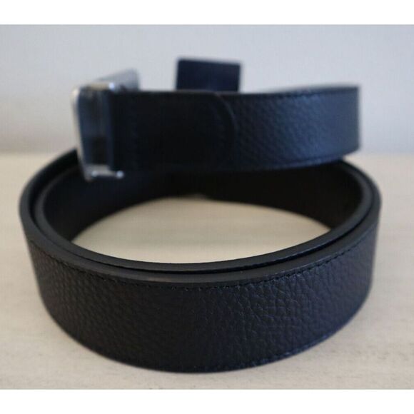 Michael Kors 86S3SBLY7U Men's Sz 36 Black 31MM Fast MK Plaque Belt - Picture 3 of 5